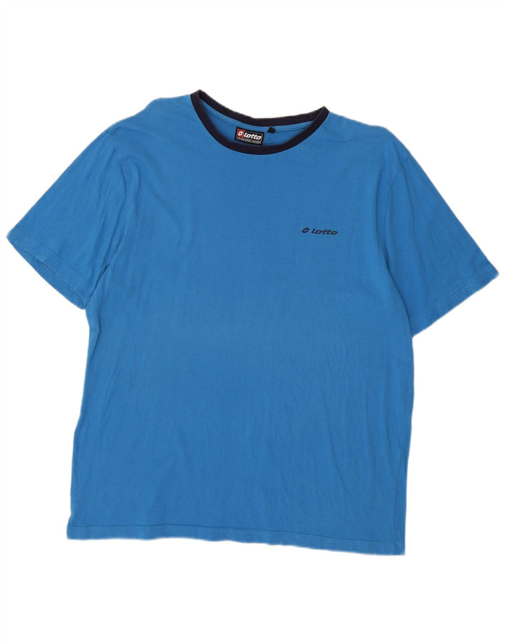 T-shirt męski LOTTO, duży, niebieski, bawełniany