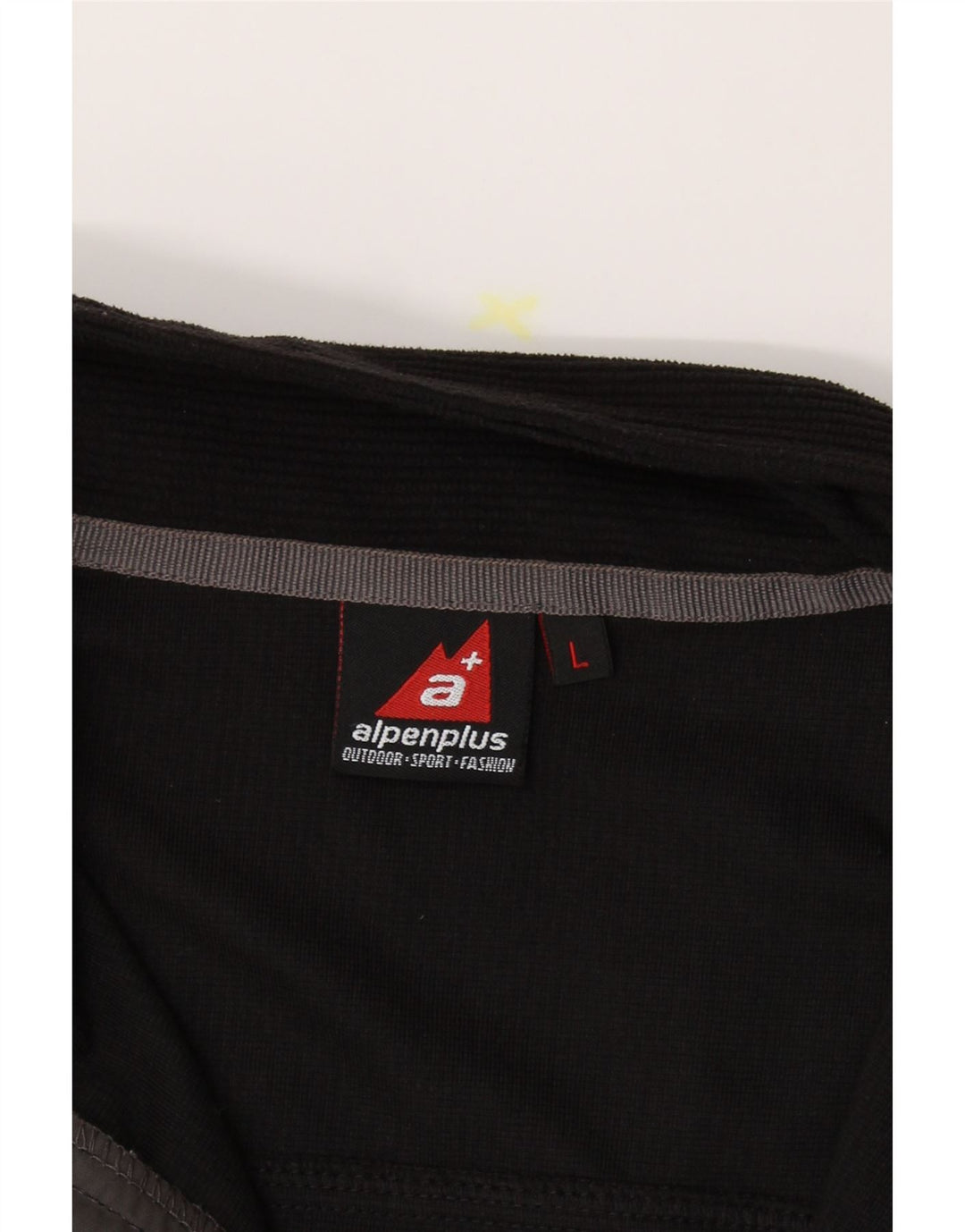 ALPENPLUS Womens Fleece Jacket UK 16 Large Black Colourblock Vintage Alpenplus and Second-Hand Alpenplus from Messina Hembry 