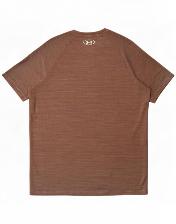 Under Armour Mens T-Shirt Top Medium Brown