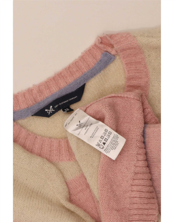 Crew Clothing Damski sweter z golfem UK 16, duży, wielokolorowy