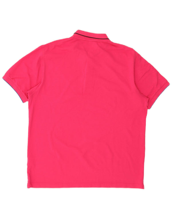 Męska koszulka polo Sun68 2XL, różowa, bawełniana