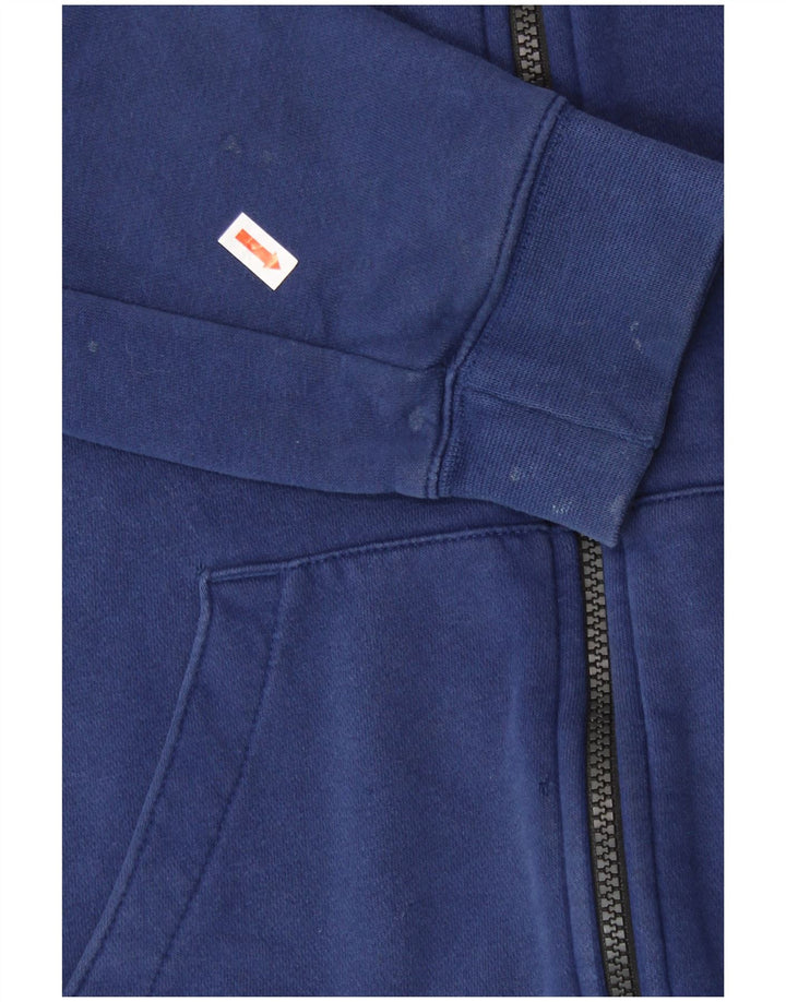 Chłopięcy sweter z kapturem Nike Air Zip 13-14 lat XL, niebieska bawełna z blokami kolorów