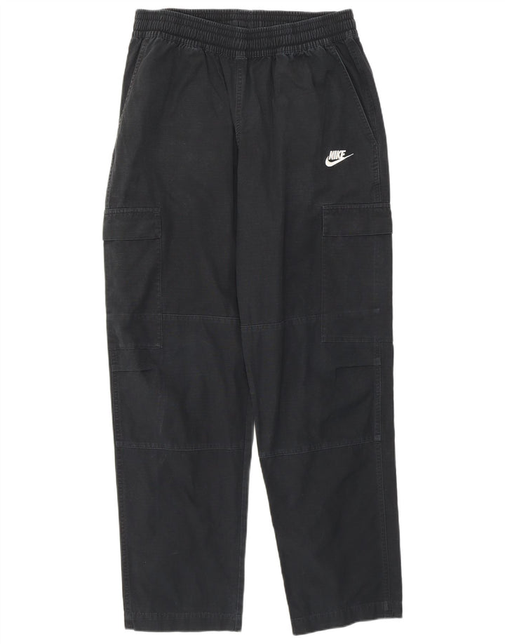 Męskie spodnie cargo Nike Straight Cargo, małe W29 L28, czarne, bawełniane