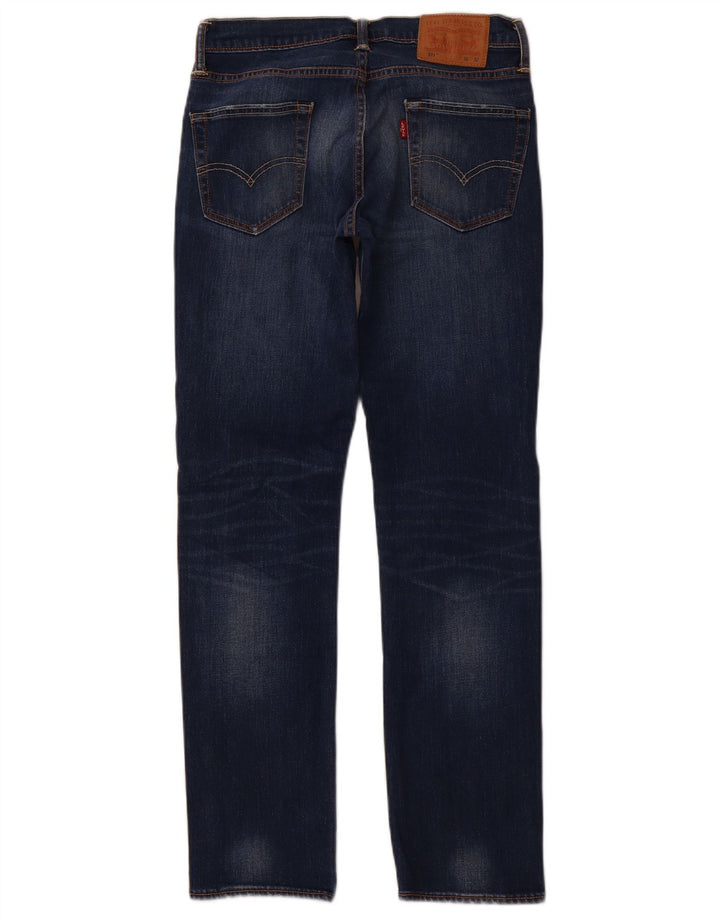 Damskie jeansy LEVI'S 511 Slim W30 L32 Niebieskie bawełniane