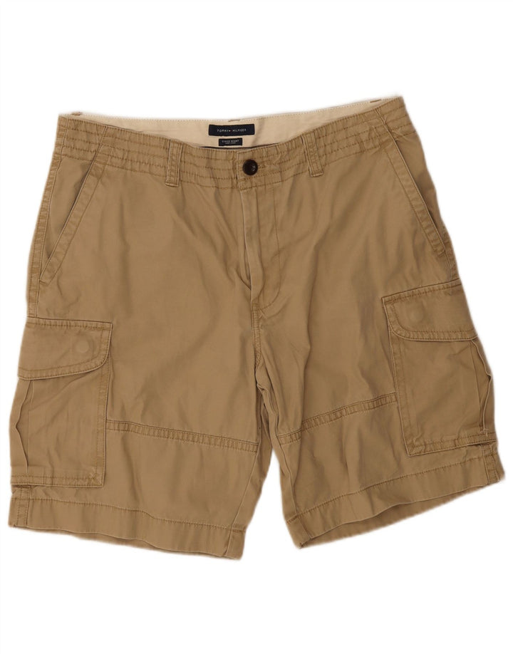 Męskie spodenki cargo Tommy Hilfiger W36 duże, beżowe, bawełniane