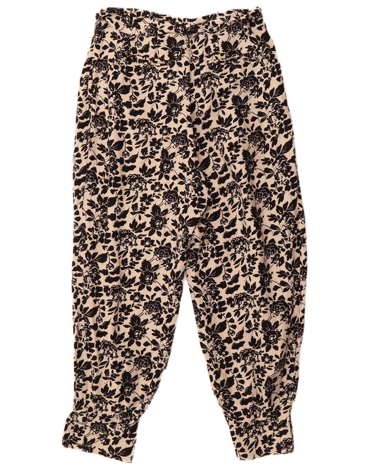 Damskie spodnie haremowe z wysokim stanem Ralph Lauren US 6 Medium W30 L26 Off White