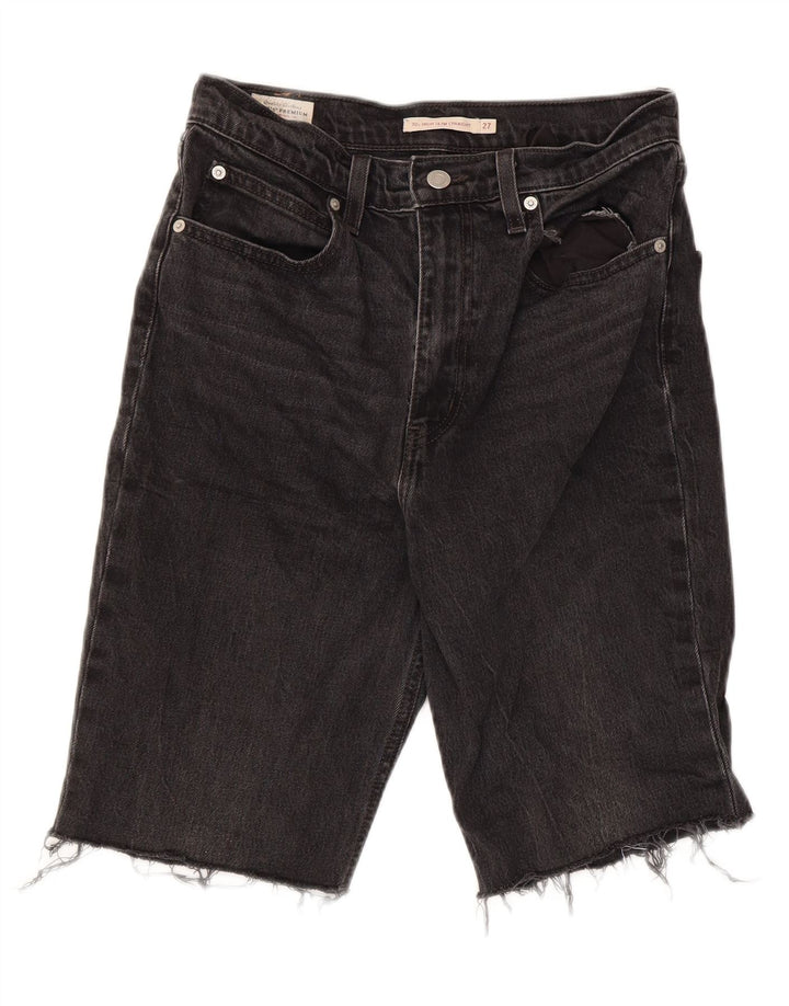 Męskie spodenki jeansowe Levi's W27 XS, czarne, bawełniane