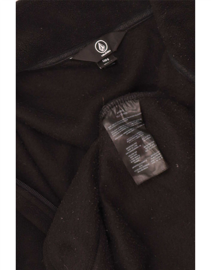Męski sweter polarowy zapinany na zamek Volcom, duży czarny poliester
