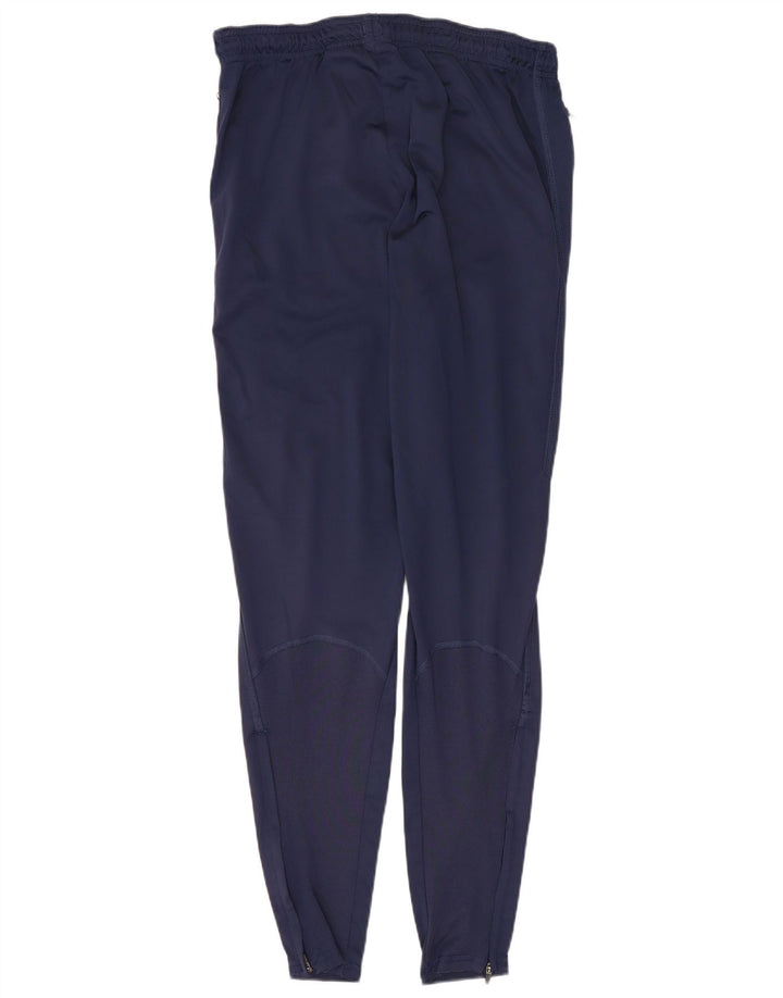 Męskie spodnie dresowe Nike Dri Fit, małe, granatowe, poliestrowe
