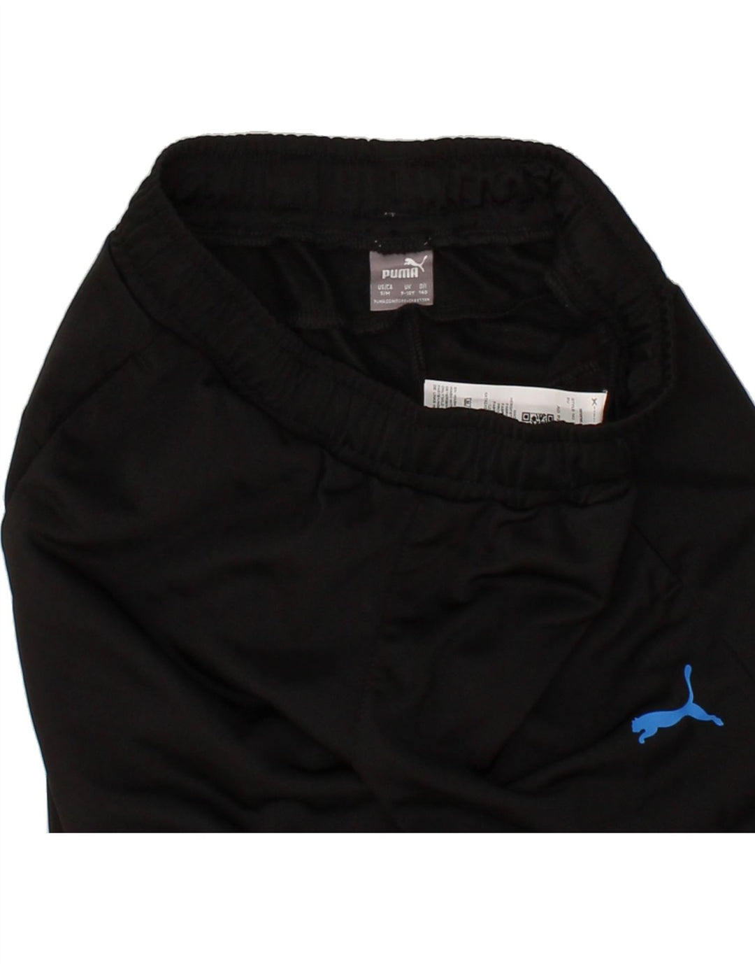 PUMA Boys Tracksuit Trousers 9-10 Years Black Polyester Vintage Puma and Second-Hand Puma from Messina Hembry 