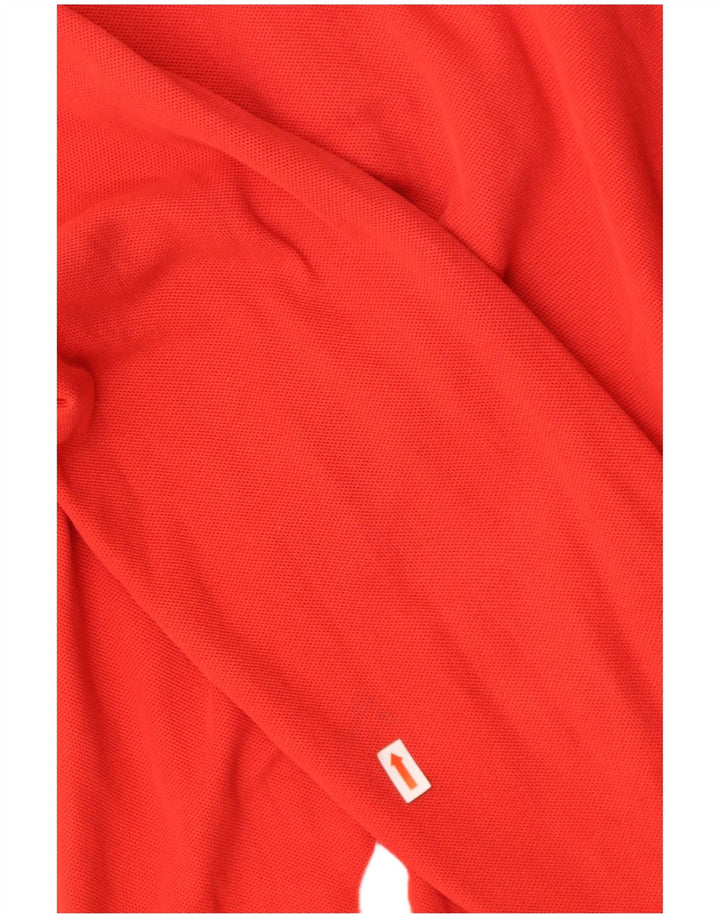 FILA Mens Long Sleeve Polo Shirt IT 50 Medium Red Cotton