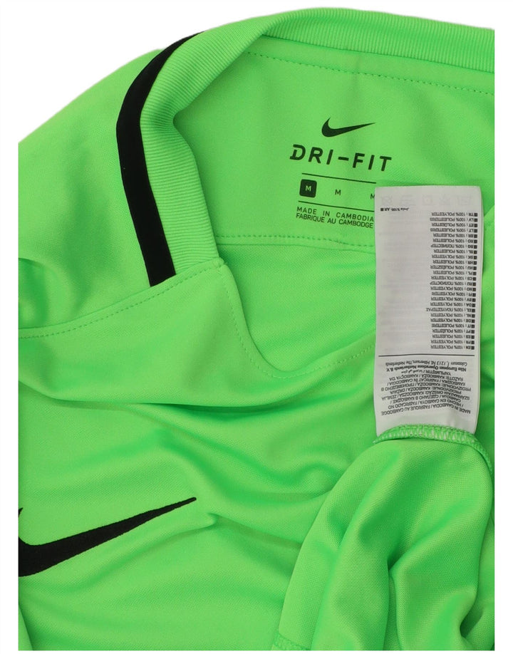 Męska koszulka Nike Dri Fit z długim rękawem, poliestrowa w kolorze średniej zieleni