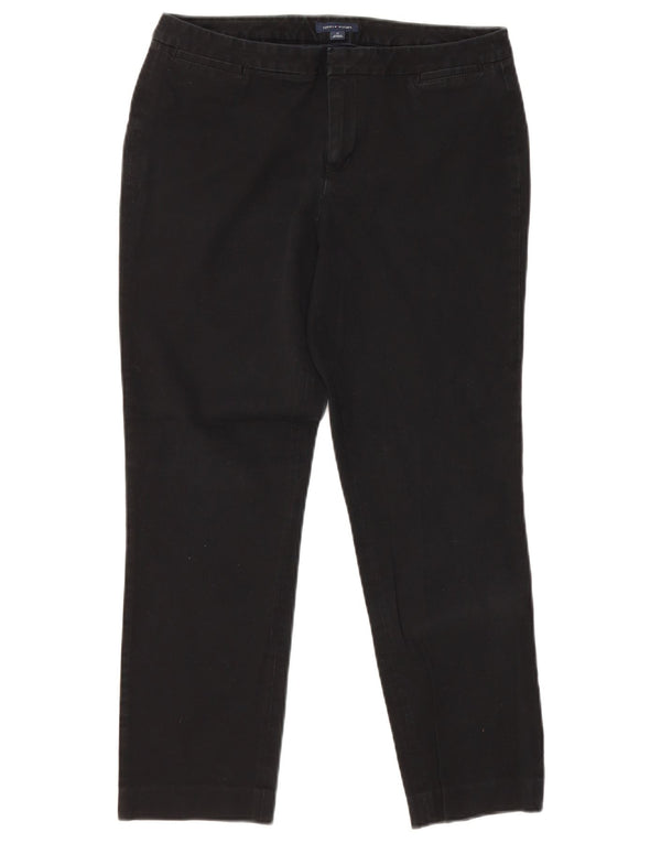 Damskie proste spodnie chino Tommy Hilfiger US 10 Large W30 L29 czarne