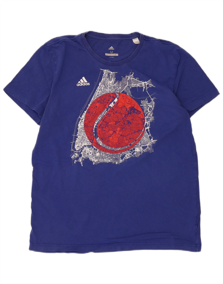 Męska koszulka graficzna Adidas Top Medium Blue