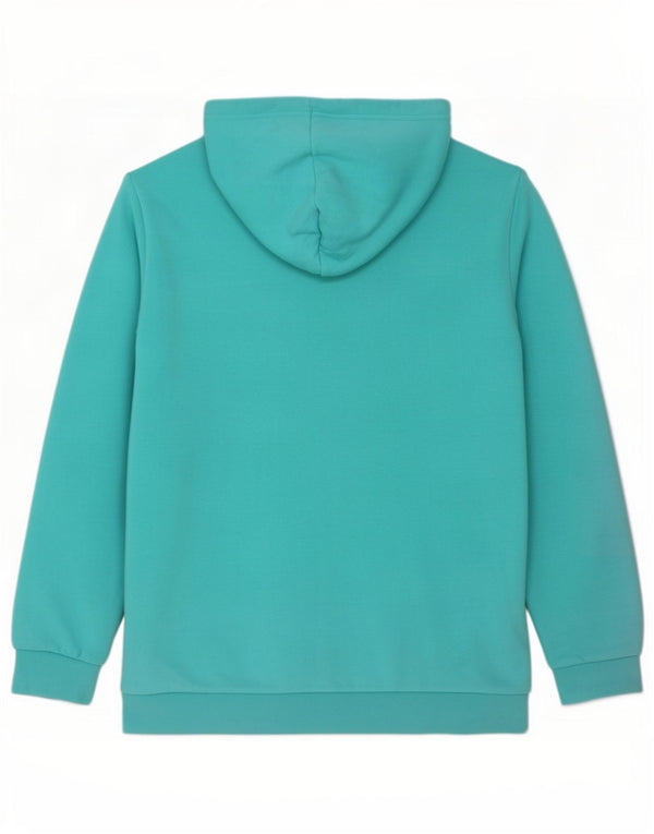 Adidas Męska bluza z kapturem XL Turkusowa bawełna