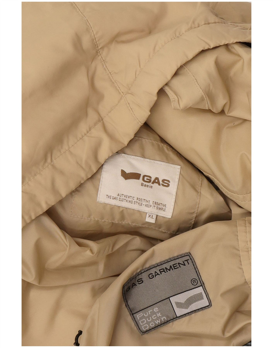 Męska wyściełana kamizelka Gas UK 42 XL, beżowa