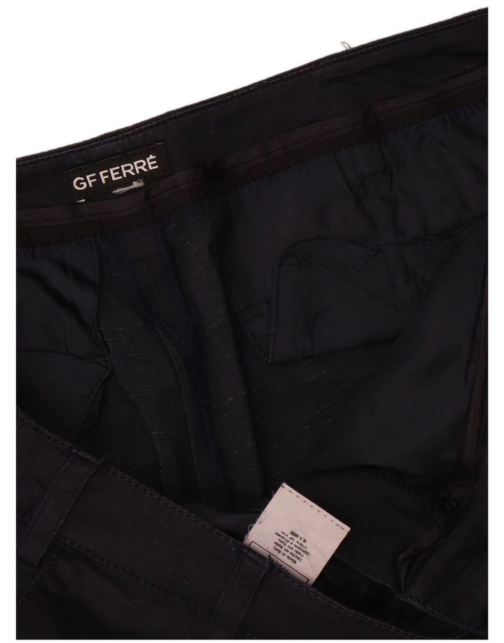 Damskie spodenki Chino Gianfranco Ferre W34, duże, granatowe, jedwabne