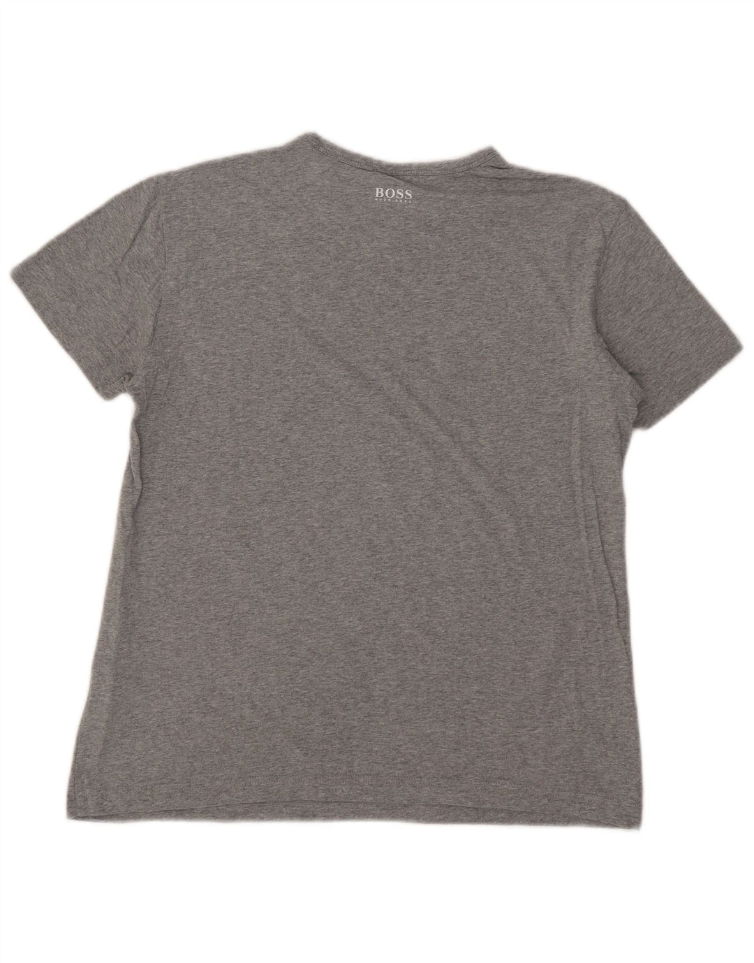 T-shirt męski Hugo Boss, mały, szary, bawełniany