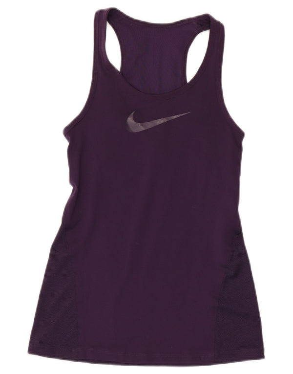 Damska kamizelka Nike Dri Fit Graphic Top UK 4 XS Fioletowa