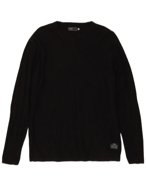 Męski sweter Jack & Jones z okrągłym dekoltem XL, czarny, bawełniany