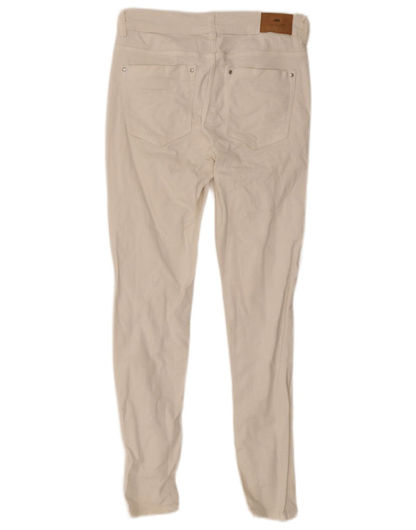Damskie jeansy skinny Zara EU 36 XS W26 L25 Biała bawełna