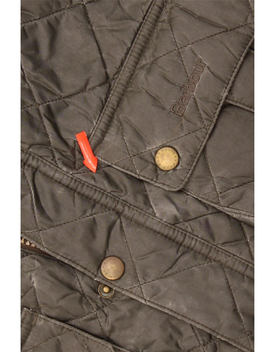 Pikowana kurtka chłopięca Barbour 12-13 lat XL Khaki, poliamid