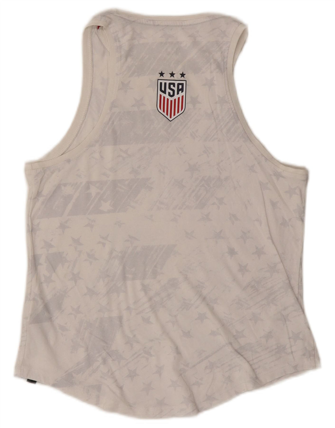 Damska kamizelka z grafiką Nike, UK 12, średnia biała bawełna