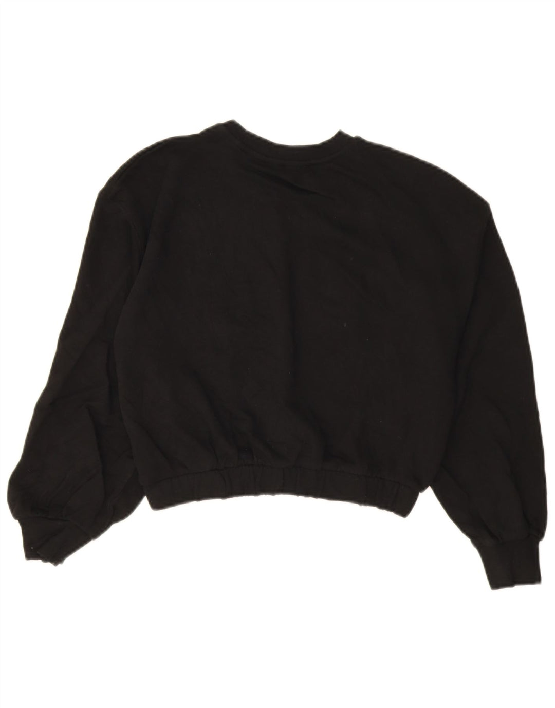 Damska bluza Zara Crop Jumper UK 14, średnia czarna bawełna