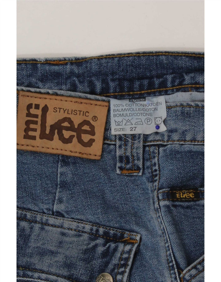 Damskie jeansy Lee Cargo Straight W27 L27 Niebieskie bawełniane