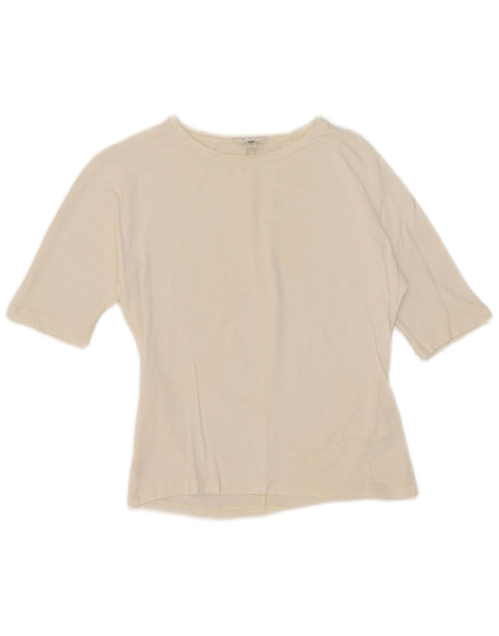 T-shirt damski Max Mara Top UK 10 Small, biała wiskoza