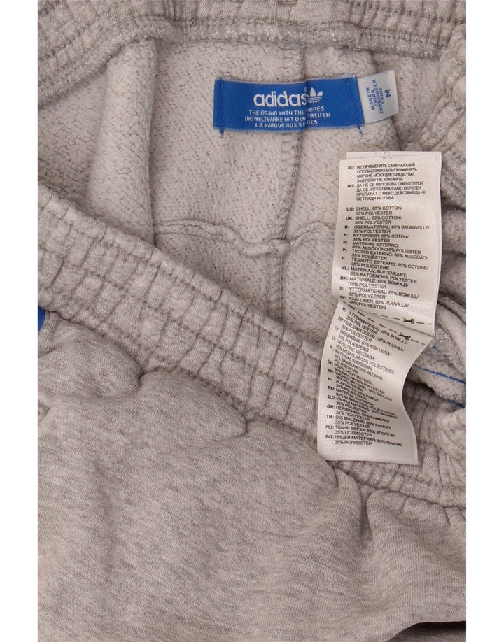 Męskie spodnie dresowe Adidas, średnioszare, bawełniane