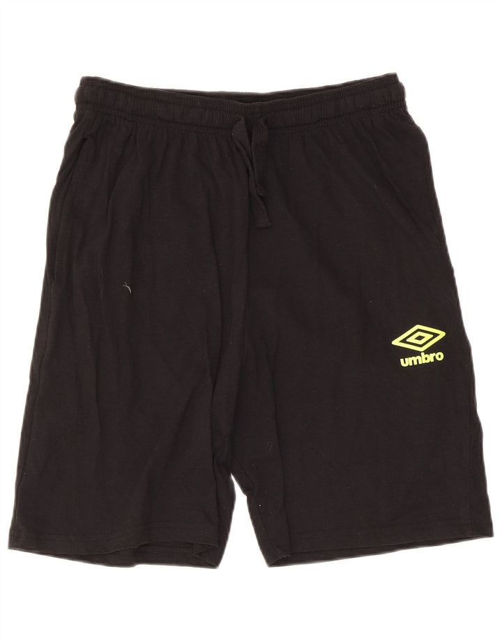 Męskie spodenki sportowe Umbro Graphic Regular, średniej wielkości czarna bawełna