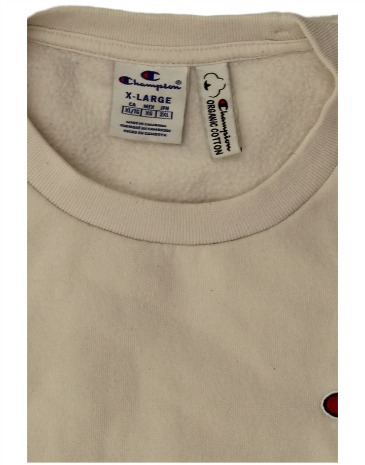 Męski sweter męski Champion XL w kolorze złamanej bieli, bawełniany