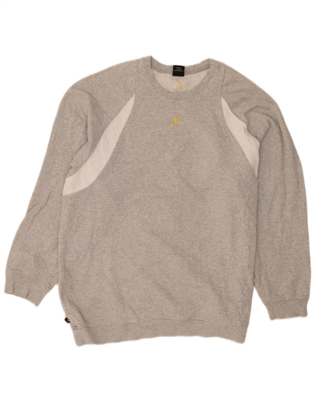 Męski sweter Jordan 2XL Szary, bawełniany z blokami kolorów
