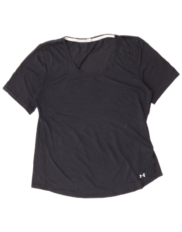 Damska koszulka Under Armour Top UK 16, duża, czarna, poliester