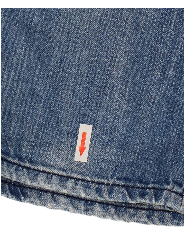 Diesel Męskie Iakop Distressed Slim Jeans W33 L34 Niebieskie bawełniane