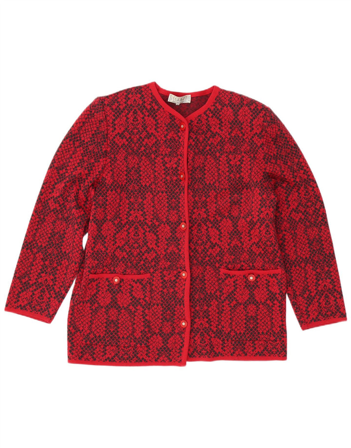 Sweter damski Giuly IT 48 XL czerwony Fair Isle Wool