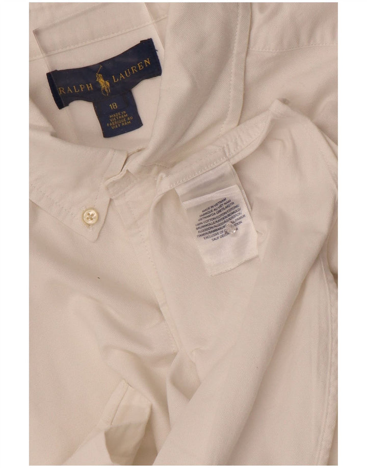 Koszula chłopięca Ralph Lauren 15-16 lat, biała, bawełniana
