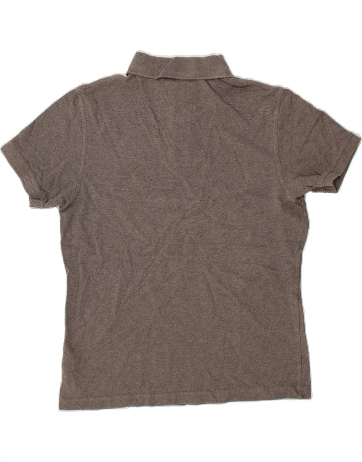 BARBOUR Womens Polo Shirt UK 14 Medium Grey Cotton Vintage Barbour and Second-Hand Barbour from Messina Hembry 