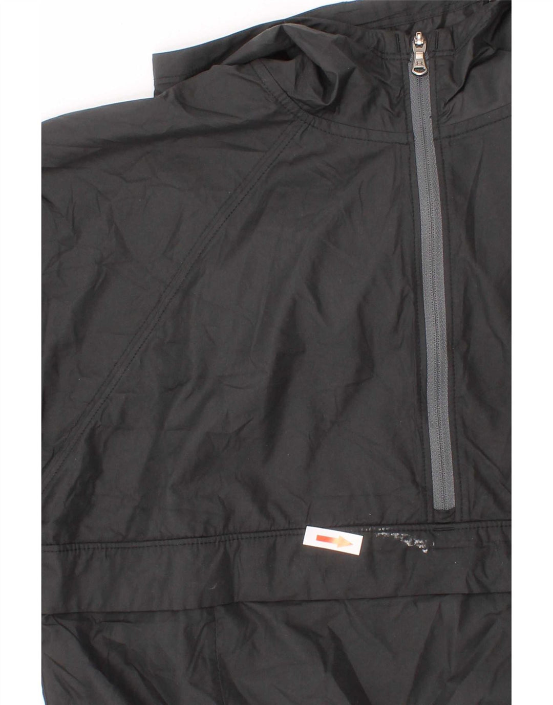 Chłopięca kurtka przeciwdeszczowa Under Armour Anorak z kapturem, 7-8 lat, mała, czarna, z poliestru