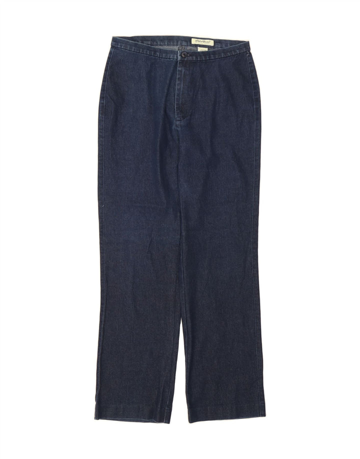 EDDIE BAUER Womens Straight Jeans US 8 Medium W28 L29 Navy Blue Cotton Vintage Eddie Bauer and Second-Hand Eddie Bauer from Messina Hembry 