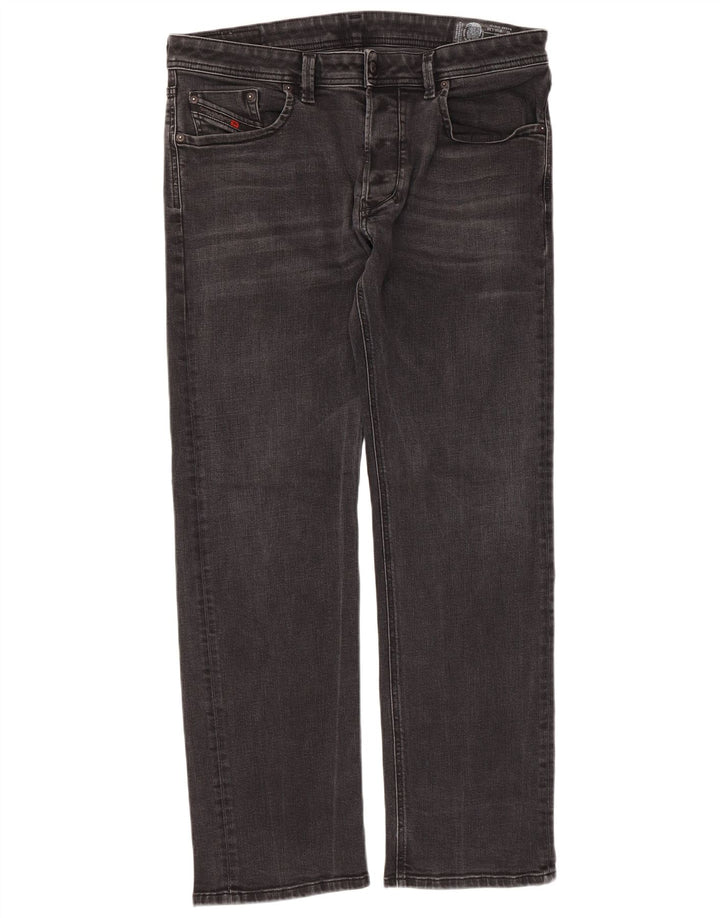 Diesel Damskie Larkee Regular Straight Jeans W36 L30 Czarna bawełna