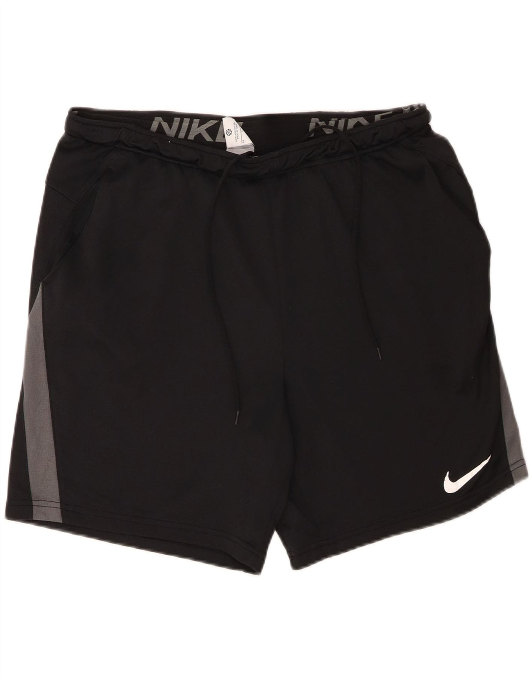Męskie spodenki sportowe Nike Dri Fit XL, czarny, poliester z blokami kolorów