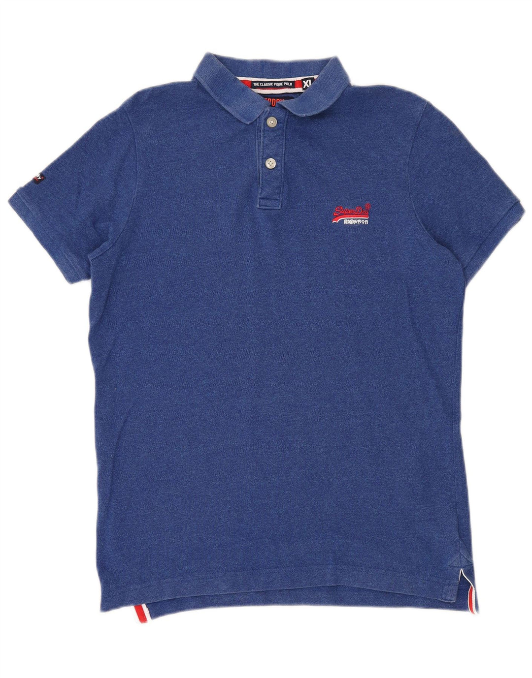 Męska koszulka polo Superdry XL, niebieska, bawełniana