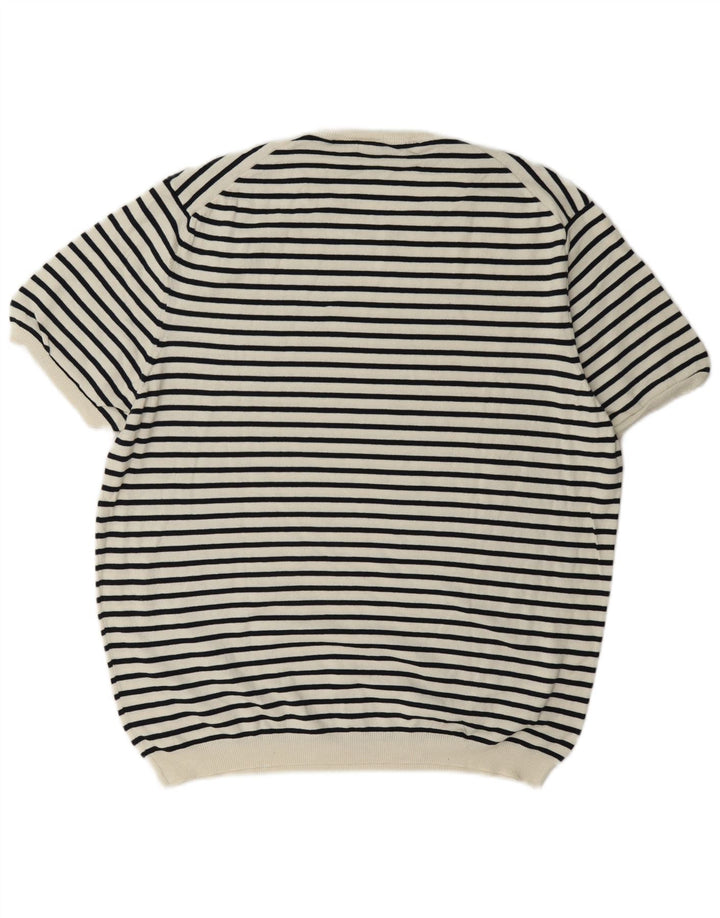 Damska koszulka Zara Regular Top UK 18 XL w białe paski