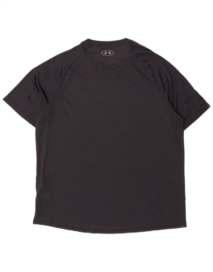 UNDER ARMOUR Męski T-shirt Top XL Czarny Poliester