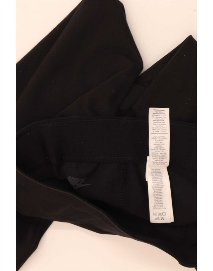Damskie legginsy Nike Graphic UK 8, małe, czarne, bawełniane