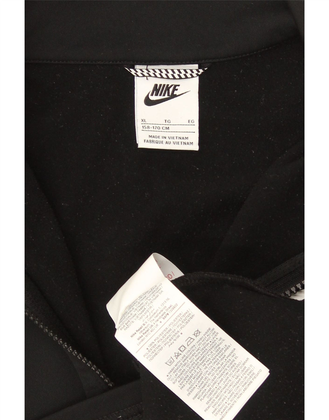 Chłopięca kurtka dresowa Nike Graphic 13-14 lat XL, czarna, poliestrowa