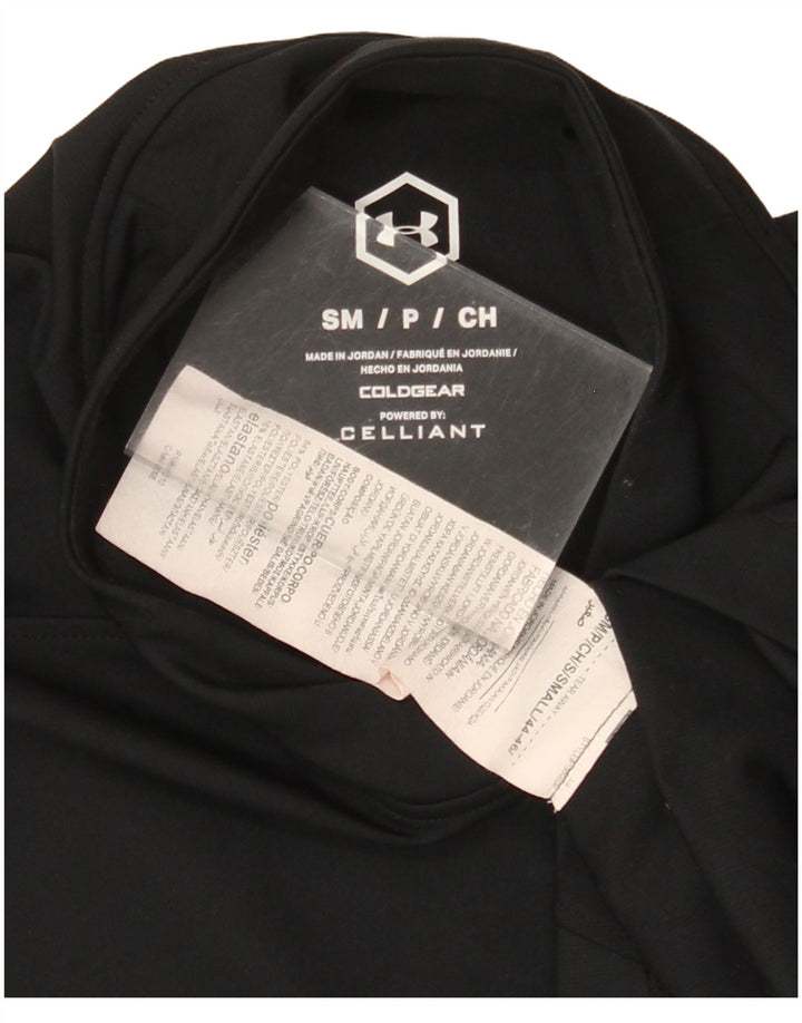 Męski top UNDER ARMOUR Cold Gear z długim rękawem, mały, czarny poliester