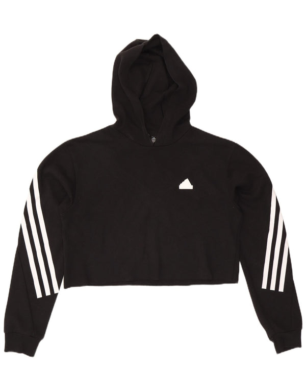 Damski sweter z kapturem ADIDAS UK 14, średni czarny
